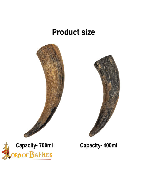 Chifre de boi medieval feito à mão