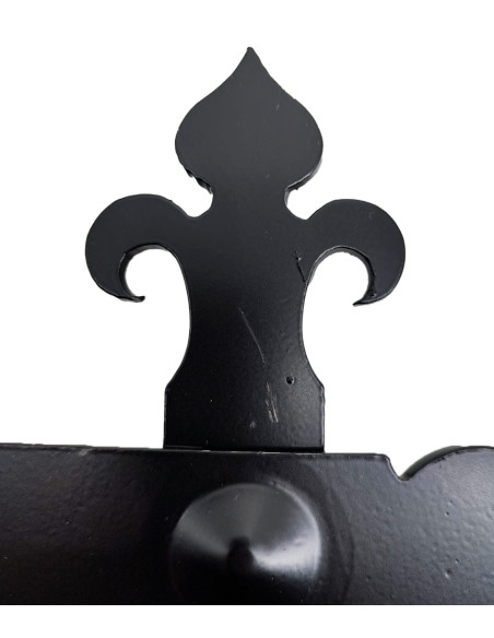 Cabide medieval em ferro forjado com...