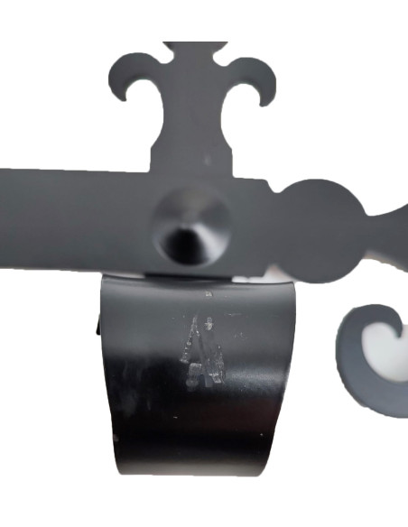 Cabide medieval em ferro forjado com...