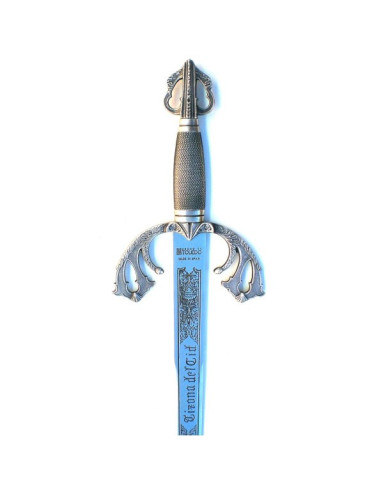 Espada Tizona Cid, acabamento prateado
 Tamanho-Natural