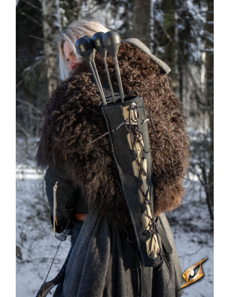 Imperial Quiver Aljava de Couro - Preto