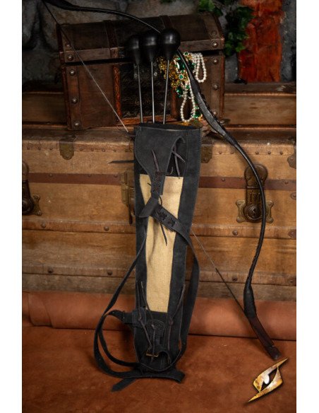 Imperial Quiver Aljava de Couro - Preto