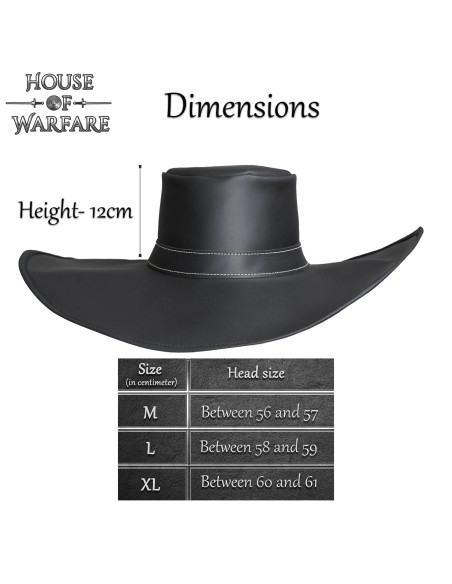 Chapéu de aba larga Diego Alatriste...