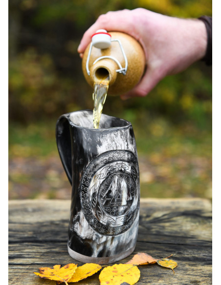 Jarro Viking Valknut num. 1 chifre...