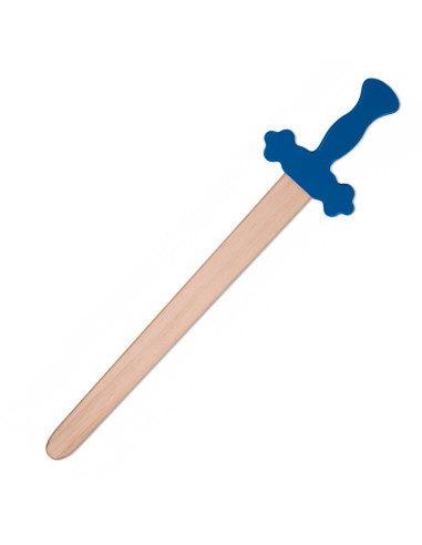 Espada de madeira com cabo azul para criança (53,50 cm.)
