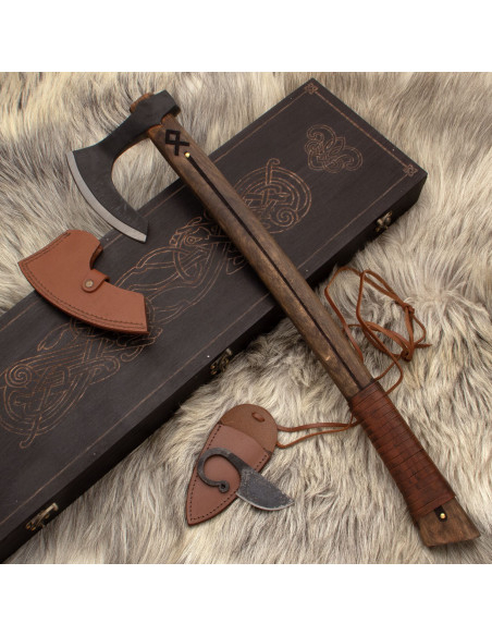 Conjunto de machado barbudo Othala...