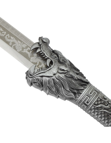 Espada tradicional do dragão chinês,...