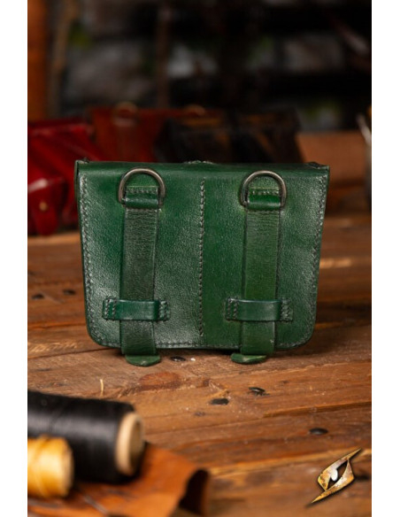 Bolsa de cinto medieval de couro...