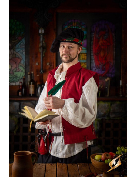 Camiseta de esgrima enrugada, branca