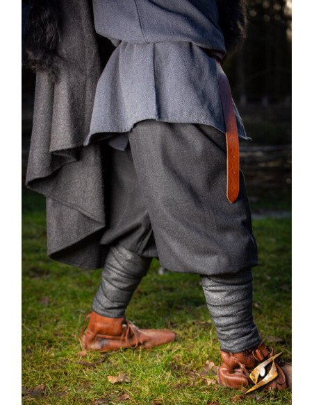 Calça de lã Viking modelo Ull Rus, preta