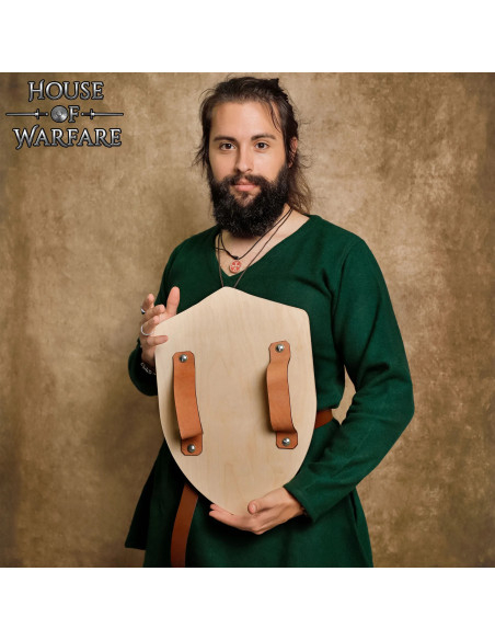 Escudo medieval de madeira,...