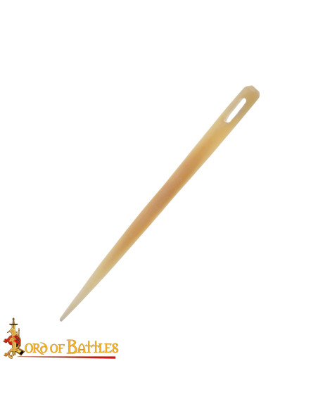 Agulha para bordado medieval em osso...