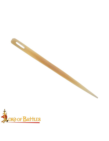 Agulha para bordado medieval em osso...