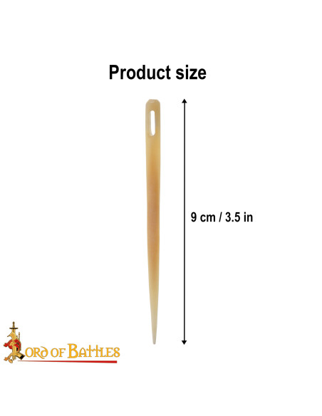 Agulha para bordado medieval em osso...