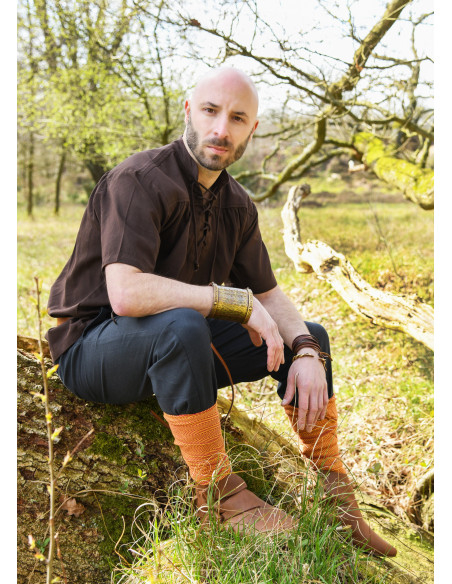 Calça medieval básica modelo Hagen, azul