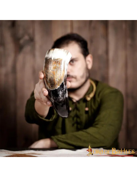 Buzina Viking com desenho de Leão...