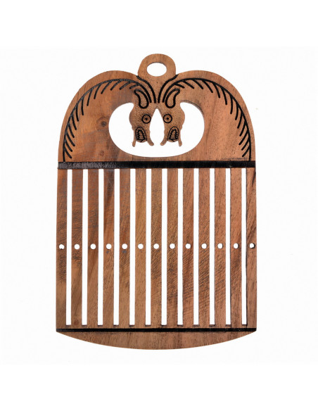 Tear Viking com cabeças de cavalo