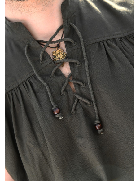 Camisa medieval sem mangas modelo...