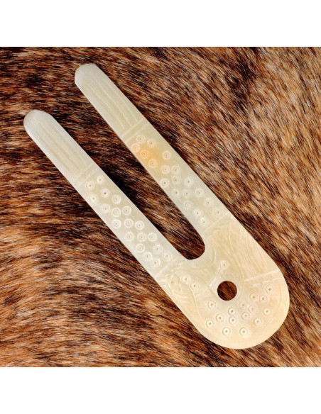 Lâmpada Viking feita de osso (10x3,5...