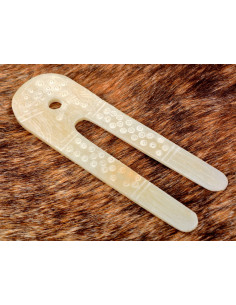 Lâmpada Viking feita de osso (10x3,5 cm.) 2