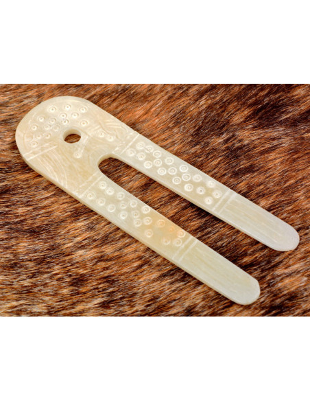 Lâmpada Viking feita de osso (10x3,5...