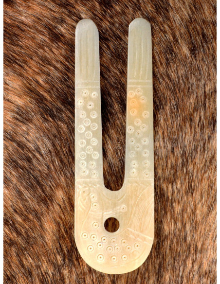 Lâmpada Viking feita de osso (10x3,5...