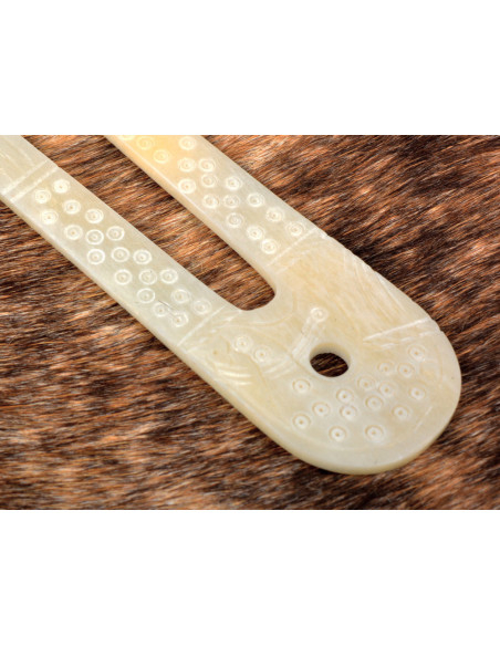 Lâmpada Viking feita de osso (10x3,5...