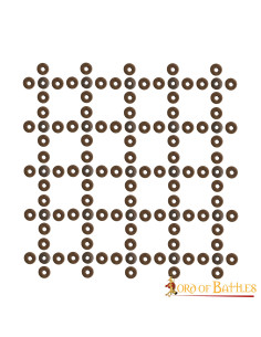 Conjunto de 50 arruelas de latão envelhecidas 2