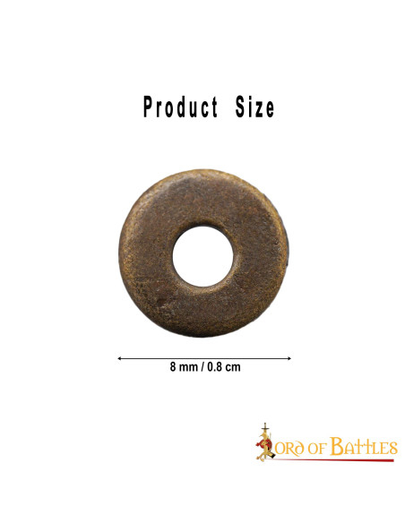 Conjunto de 50 arruelas de latão...