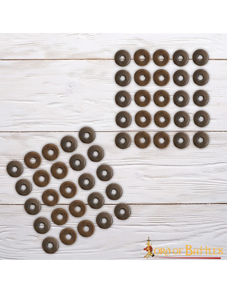 Conjunto de 50 arruelas de latão...