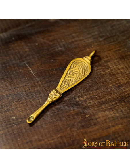 Limpador de ouvidos Viking em latão