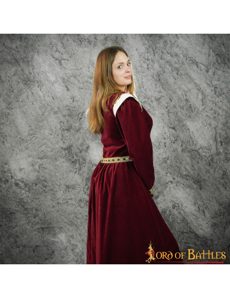Vestido longo medieval para mulher,...