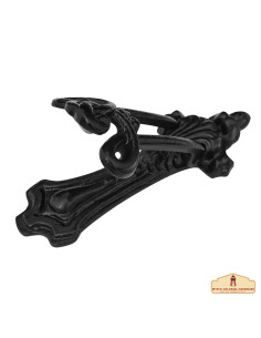 Aldrava de ferro gótica medieval feita à mão (20,3 cm.) 2