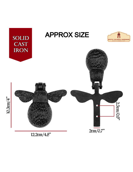 Aldrava medieval em ferro fundido...