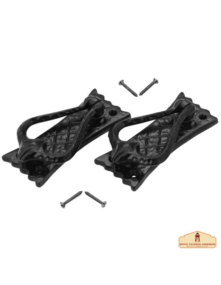 Aldrava medieval em ferro fundido...