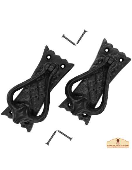 Aldrava medieval em ferro fundido...