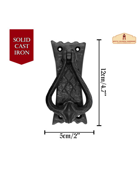 Aldrava medieval em ferro fundido...