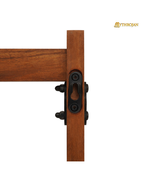 Suporte de madeira com ganchos para...