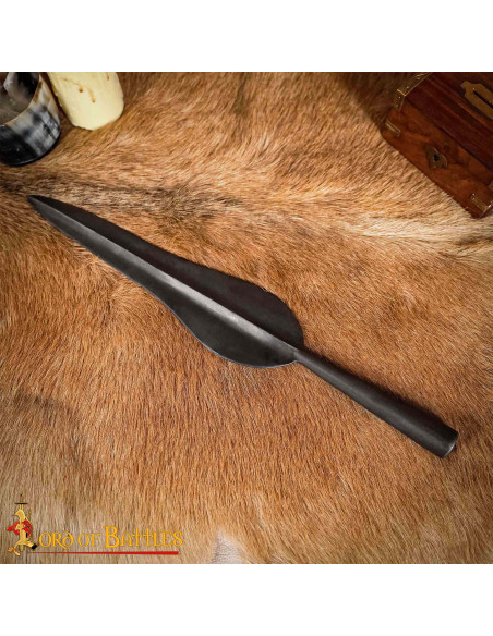 Ponta de lança em ferro forjado à mão...