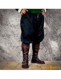 Calça medieval modelo Almogavar, preta