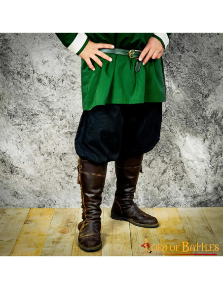 Calça medieval modelo Almogavar, preta