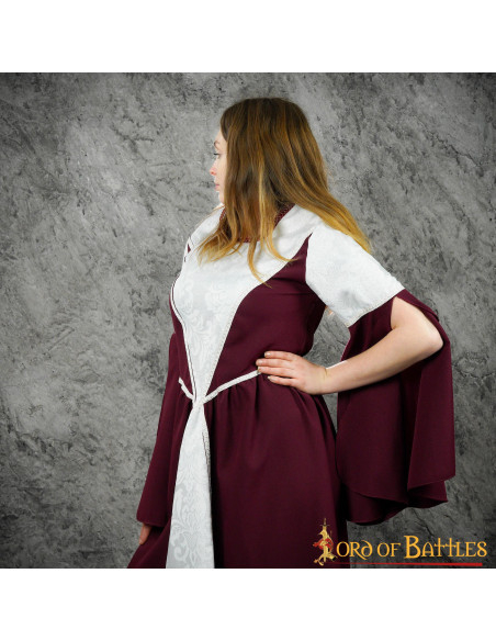 Vestido longo medieval romano modelo...
