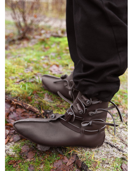Botas Buskins Viking em Castanho Escuro