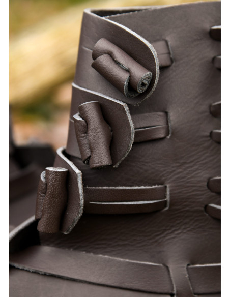 Botas Buskins Viking em Castanho Escuro