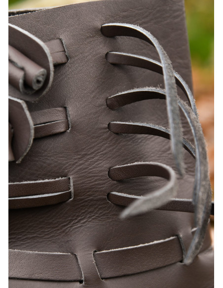 Botas Buskins Viking em Castanho Escuro
