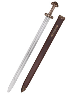 Espada Viking com cabo com acabamento em bronze (97 cm.)