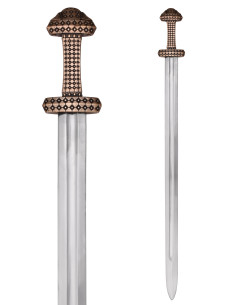 Espada Viking com cabo com acabamento em bronze (97 cm.) 2