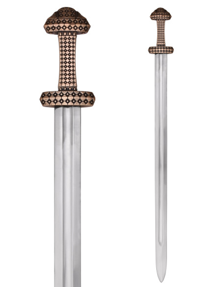 Espada Viking com cabo com acabamento...