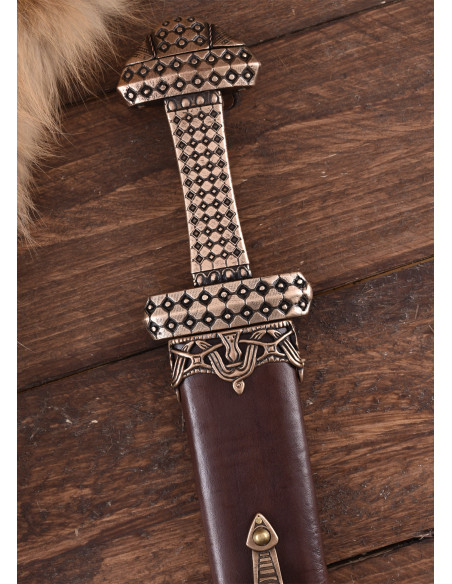 Espada Viking com cabo com acabamento...