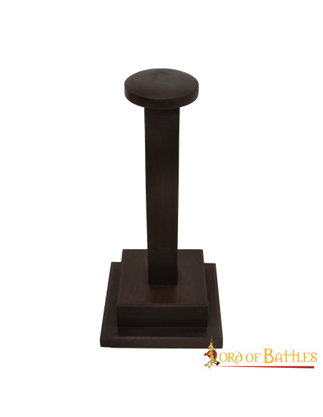 Porta-capacete feito à mão em madeira...